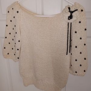 Hand made size 8 stunning heavy knit sweater